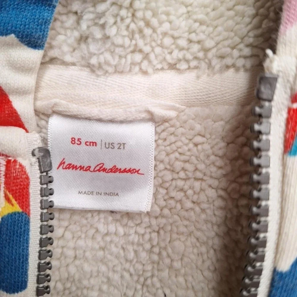 Hanna‎ Andersson rainbow hoodie Size 2T